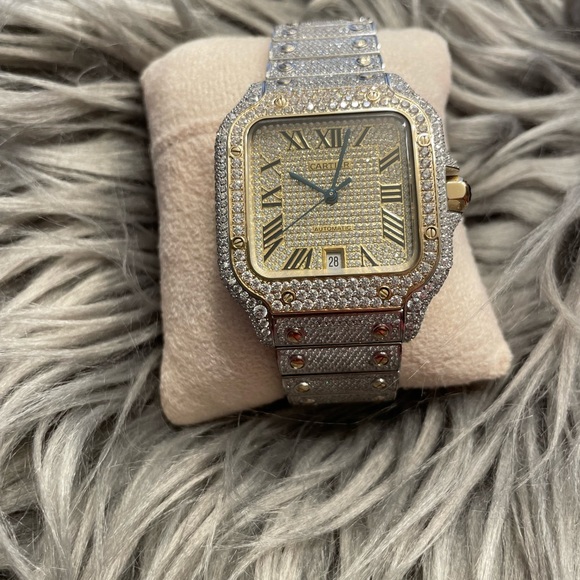 New Cartier Santos Gold Men's Watch - WSSA0018- Two-Tone *LIMITED EDITION* - Picture 7 of 8